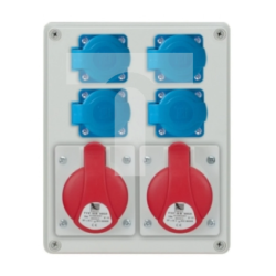 R-BOX 240,  2X16A/5P, 4X250V